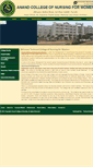 Mobile Screenshot of anandcollegeofnursing.com